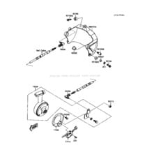 Handle Pole(Reverse) pour Kawasaki 1991 Jet Mate