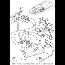 VENTILATION pour Yamaha 1990 WaveRunner WAVE RUNNER III - WRA650D - 1990