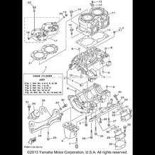 CYLINDER CRANKCASE pour Yamaha 1999 WaveRunner WAVE RUNNER XL700 (XL700X) 1999