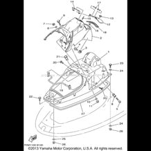 ENGINE HATCH 1 pour Yamaha 1999 WaveRunner WAVE RUNNER XL700 (XL700X) 1999