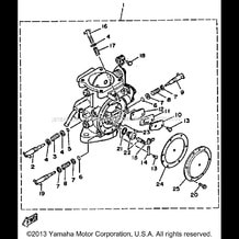 CARBURETOR pour Yamaha 1990 WaveRunner WAVE RUNNER LX - WR650D - 1990