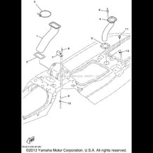 VENTILATION pour Yamaha 1999 WaveRunner WAVE RUNNER XL700 - XL700X - 1999