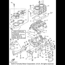 CYLINDER CRANKCASE pour Yamaha 1999 WaveRunner WAVE RUNNER XL760 - XL760X - 1999