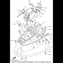 ENGINE HATCH 1 pour Yamaha 1999 WaveRunner WAVE RUNNER XL760 - XL760X - 1999