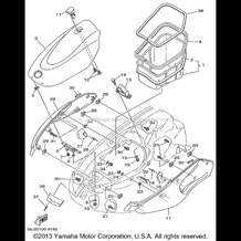 ENGINE HATCH 2 pour Yamaha 1999 WaveRunner WAVE RUNNER XL760 - XL760X - 1999