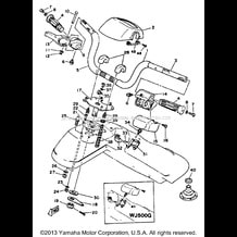 STEERING pour Yamaha 1987 WaveRunner WJ500H - 1987