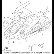 GRAPHIC TOOL pour Yamaha 1999 WaveRunner WAVE RUNNER XL760 - XL760X - 1999