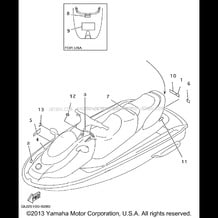 IMPORTANT LABELS pour Yamaha 1999 WaveRunner WAVE RUNNER XL760 - XL760X - 1999