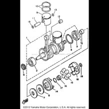 CRANKSHAFT - PISTON pour Yamaha 1990 WaveRunner WAVE RUNNER LX - WR650D - 1990