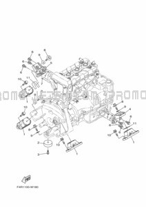 ENGINE MOUNT pour Yamaha 2021 WaveRunner SJ1050