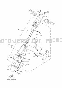 STEERING 2 pour Yamaha 2021 VX1050B-W