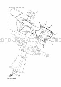 STEERING 3 pour Yamaha 2021 VX1050G-W