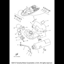 EXHAUST 3 pour Yamaha 2000 WaveRunner GP 1200 (GP1200AY) 2000