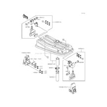 Engine Hood pour Kawasaki 1991 TS