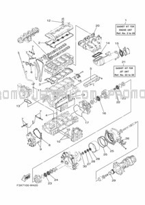 REPAIR KIT 1 pour Yamaha 2021 FC1800