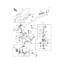 Handlebar(JF650-B3/B4) pour Kawasaki 1991 TS