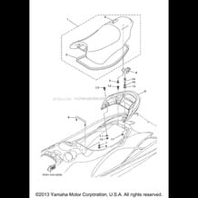 SEAT UNDER LOCKER pour Yamaha 2000 WaveRunner GP1200 - GP1200AY - 2000