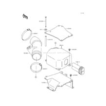 Intake Silencer pour Kawasaki 1991 TS