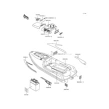 Labels(JF650-B3/B4) pour Kawasaki 1991 TS