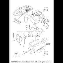 EXHAUST 2 pour Yamaha 2000 WaveRunner GP760 - GP760Y - 2000