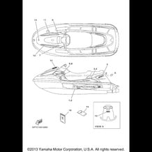 GRAPHIC TOOL pour Yamaha 2000 WaveRunner GP760 - GP760Y - 2000