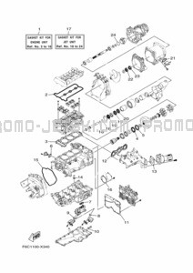 REPAIR KIT 1 pour Yamaha 2022 WaveRunner JB1050-X
