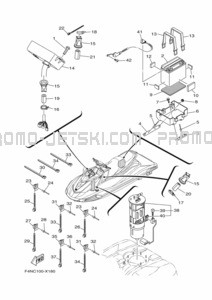 ELECTRICAL 3 pour Yamaha 2022 WaveRunner VX1050F