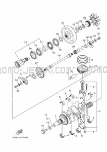 VILEBREQUIN & PISTON pour Yamaha 2022 WaveRunner VX1050A-X