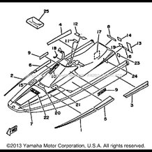 GRAPHIC - TOOL pour Yamaha 1990 WaveRunner WAVE RUNNER LX - WR650D - 1990