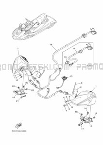 ELECTRICAL 4 pour Yamaha 2022 FX1800F-X