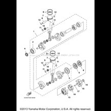 CRANKSHAFT PISTON pour Yamaha 2000 WaveRunner GP800 - GP800Y - 2000