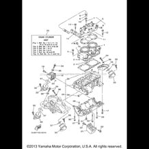 CYLINDER CRANKCASE 1 pour Yamaha 2000 WaveRunner GP800 - GP800Y - 2000