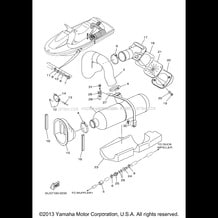 EXHAUST 2 pour Yamaha 2000 WaveRunner GP800 - GP800Y - 2000