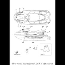 GRAPHIC TOOL pour Yamaha 2000 WaveRunner GP800 - GP800Y - 2000