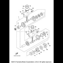 CRANKSHAFT PISTON pour Yamaha 2000 WaveRunner SUPER JET - SJ700AY - 2000