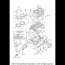 CYLINDER CRANKCASE pour Yamaha 2000 WaveRunner SUPER JET - SJ700AY - 2000