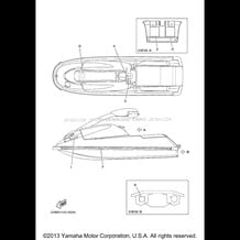 IMPORTANT LABELS pour Yamaha 2000 WaveRunner SUPER JET - SJ700AY - 2000