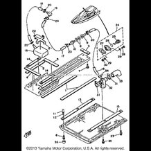 HULL - DECK 2 pour Yamaha 1990 WaveRunner WAVE RUNNER LX - WR650D - 1990