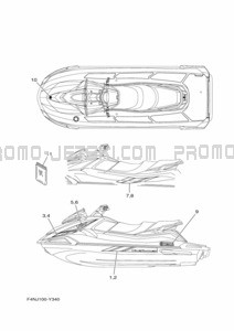 GRAPHIQUE pour Yamaha 2023 VX1050F