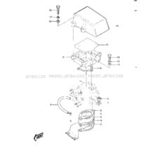 CARBURETOR BRACKETS/FLAME ARRESTER ('82- pour Kawasaki 1982 JS440