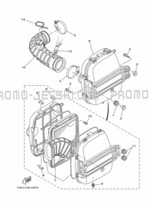 INTAKE 2 pour Yamaha 2023 WaveRunner FX Cruiser HO (FX1800F)