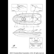 IMPORTANT LABELS pour Yamaha 2000 WaveRunner SUV1200 - SV1200Y - 2000