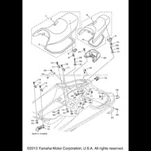 SEAT UNDER LOCKER pour Yamaha 2000 WaveRunner SUV 1200 (SV1200Y) 2000
