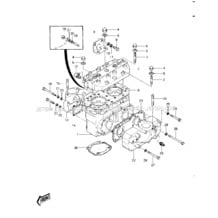 CYLINDER HEAD/CYLINDER ('82-'83 JS440-A6 pour Kawasaki 1982 JS440