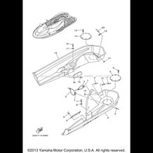 STERN LOCKER pour Yamaha 2000 WaveRunner SUV 1200 (SV1200Y) 2000