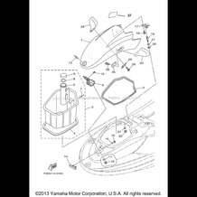 ENGINE HATCH 2 pour Yamaha 2000 WaveRunner WAVERUNNER (Metallic Marine Silver) - XL800Y - 2000