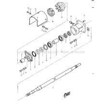 DRIVE SHAFT  ('82-'83 JS440-A6/A7) pour Kawasaki 1982 JS440