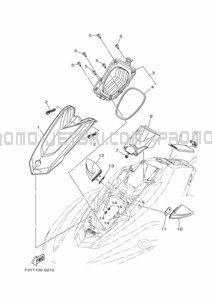 ENGINE HATCH 2 pour Yamaha 2024 WaveRunner EX Sport (EX1050B-A)