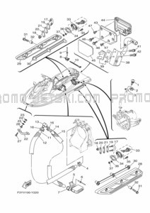 HULL & DECK pour Yamaha 2024 WaveRunner EX Sport (EX1050B-A)