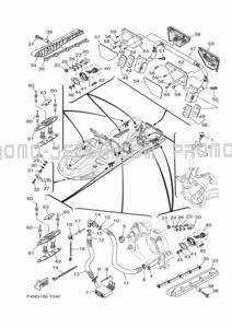 HULL & DECK pour Yamaha 2024 WaveRunner VX Limited (VX1050A-A)